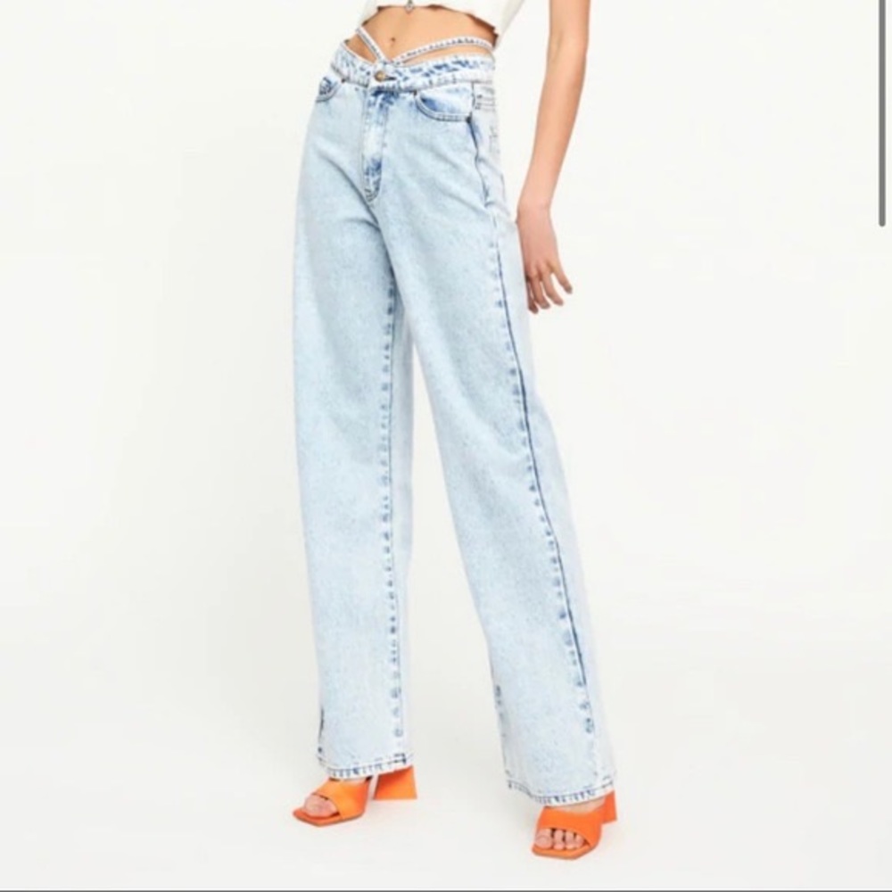 Lioness Tie High Waist Jeans